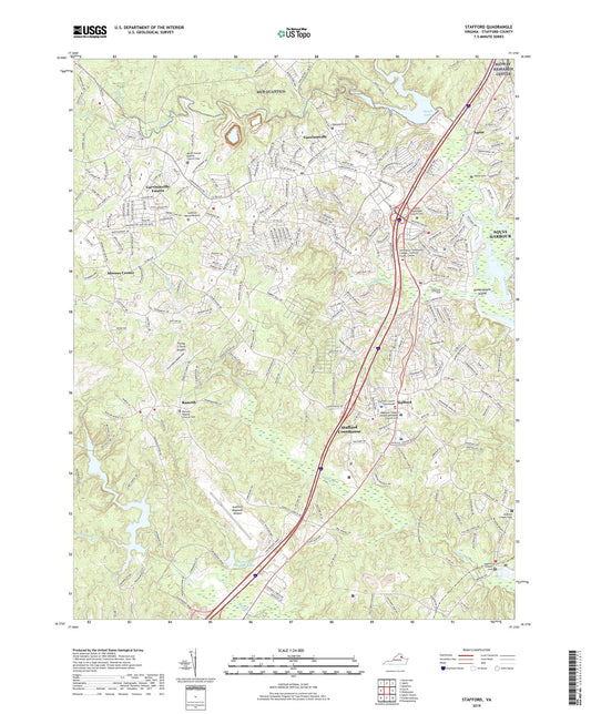 Stafford Virginia US Topo Map Image
