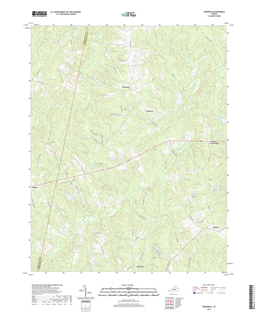 Trenholm Virginia US Topo Map Image