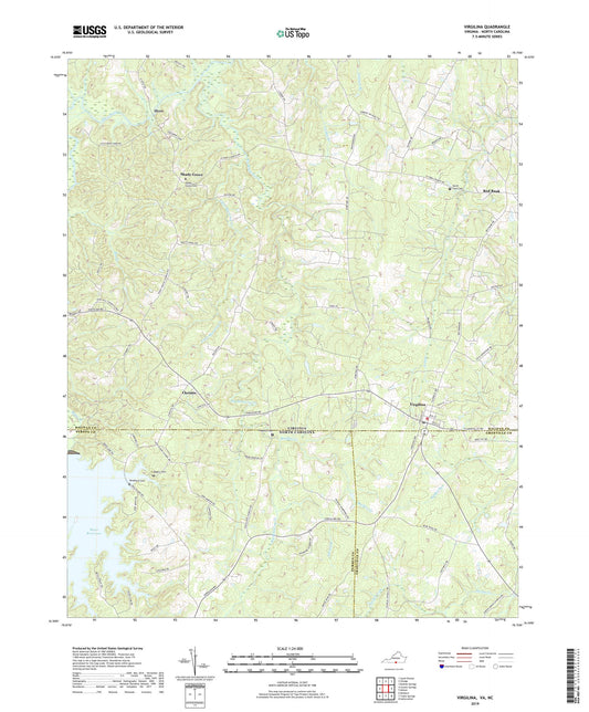 Virgilina Virginia US Topo Map Image