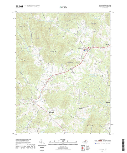 Washington Virginia US Topo Map Image