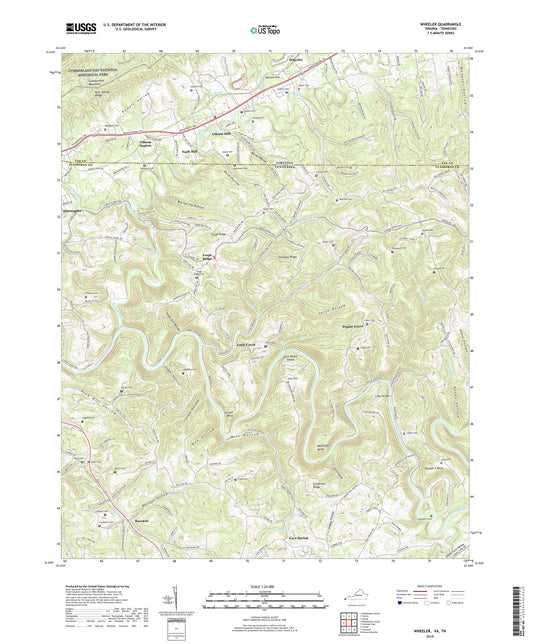 Wheeler Virginia US Topo Map Image