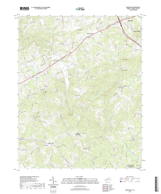 Woodlawn Virginia US Topo Map Image