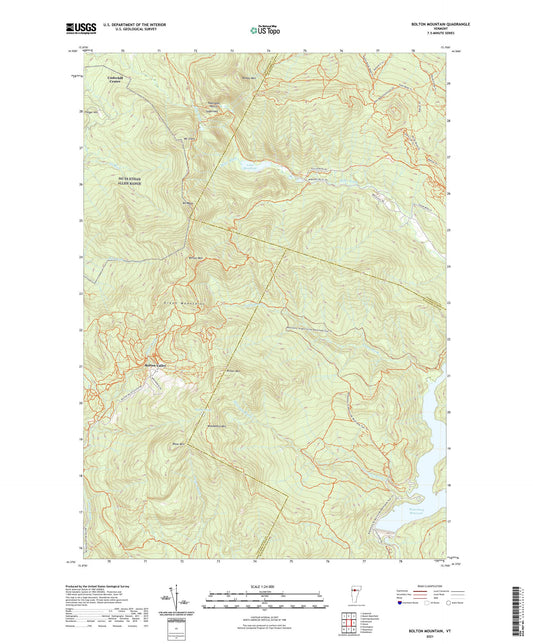 Bolton Mountain Vermont US Topo Map Image
