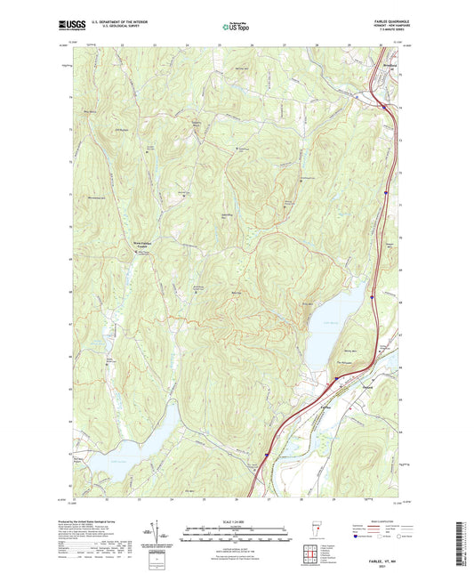 Fairlee Vermont US Topo Map Image