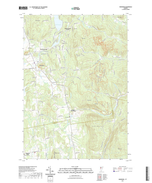 Hinesburg Vermont US Topo Map Image