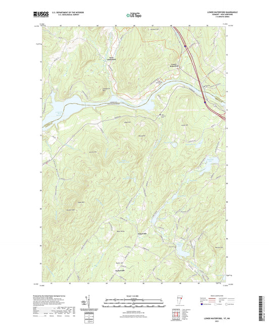 Lower Waterford Vermont US Topo Map Image