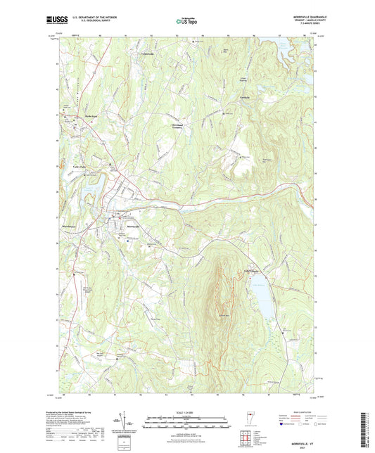 Morrisville Vermont US Topo Map Image