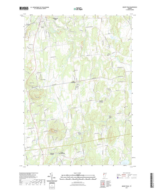 Mount Philo Vermont US Topo Map Image