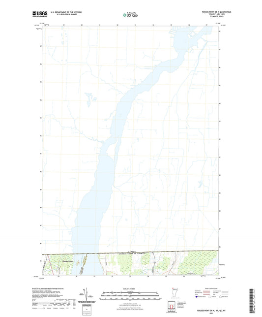 Rouses Point OE N Vermont US Topo Map Image
