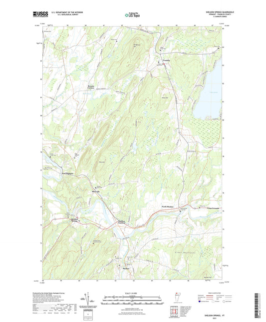 Sheldon Springs Vermont US Topo Map Image