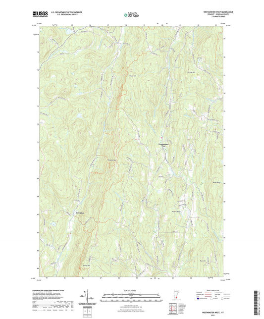 Westminster West Vermont US Topo Map Image