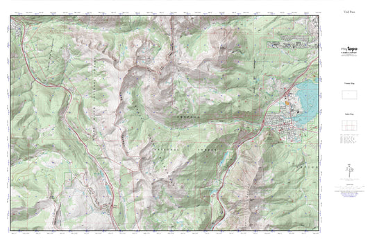 Vail Pass MyTopo Explorer Series Map Image