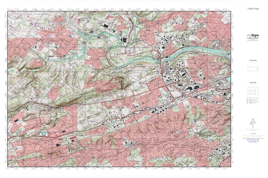 Valley Forge MyTopo Explorer Series Map Image