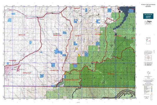 Washington GMU 157 Mill Creek Watershed Map Image