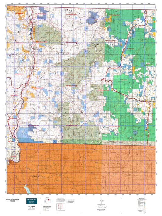 Washington GMU 204 Okanogan East Map Image