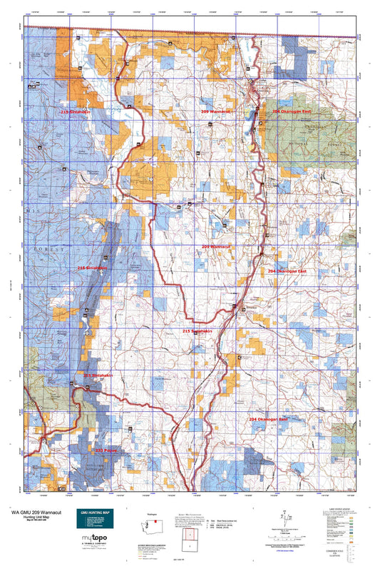 Washington GMU 209 Wannacut Map Image