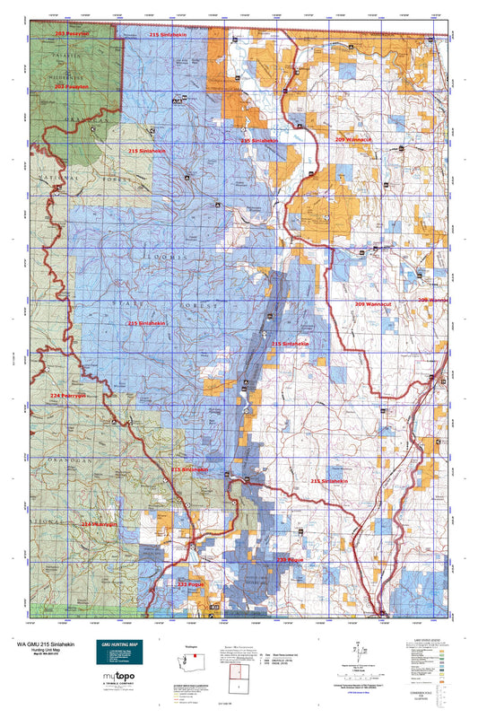 Washington GMU 215 Sinlahekin Map Image