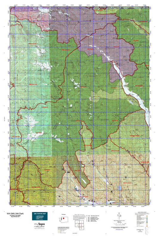 Washington GMU 244 Clark Map Image