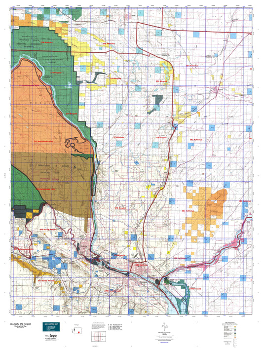 Washington GMU 379 Ringold Map Image