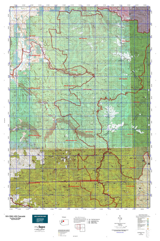 Washington GMU 450 Cascade Map Image
