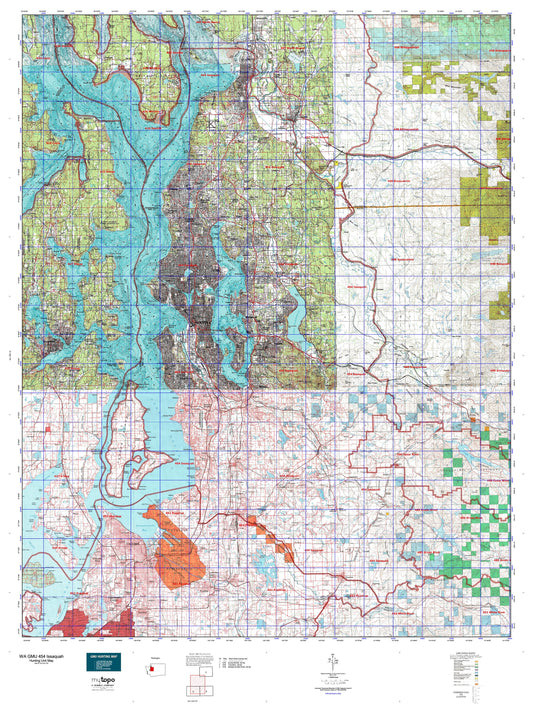 Washington GMU 454 Issaquah Map Image