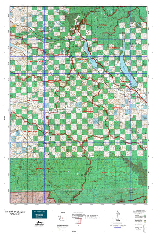 Washington GMU 466 Stampede Map Image