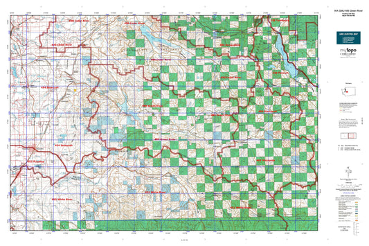 Washington GMU 485 Green River Map Image
