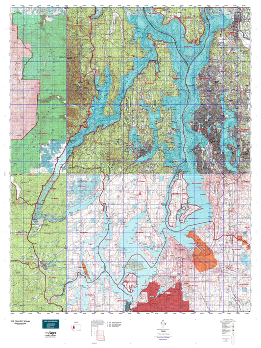 Washington GMU 627 Kitsap Map Image