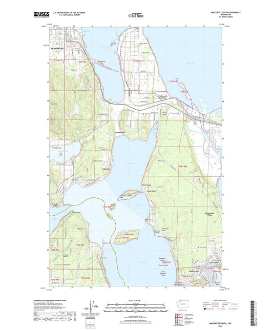 Anacortes South Washington US Topo Map Image