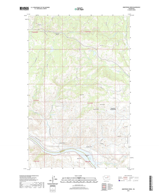 Armstrong Creek Washington US Topo Map Image