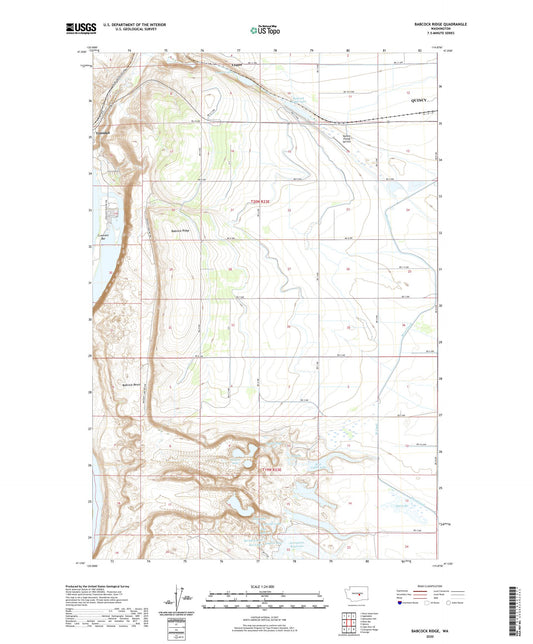 Babcock Ridge Washington US Topo Map Image