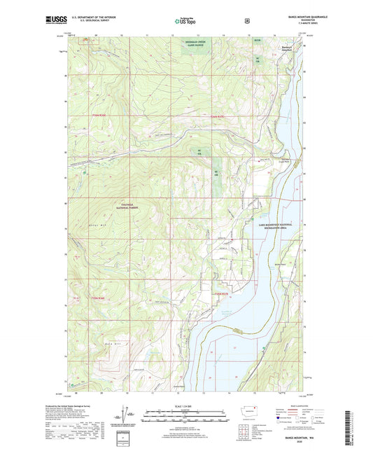 Bangs Mountain Washington US Topo Map Image