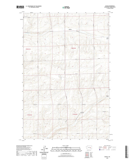 Batum Washington US Topo Map Image