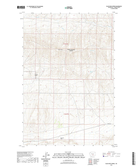 Black Rock Spring Washington US Topo Map Image