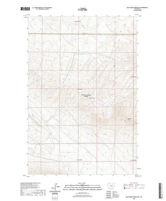 Black Rock Spring NW Washington US Topo Map Image