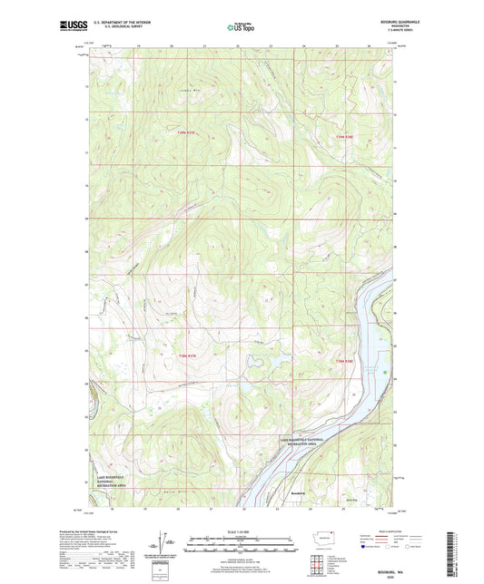 Bossburg Washington US Topo Map Image