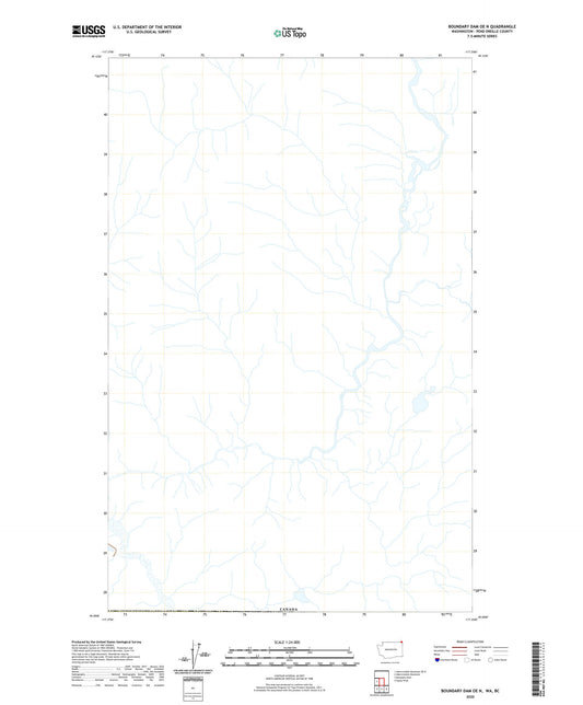 Boundary Dam OE N Washington US Topo Map Image