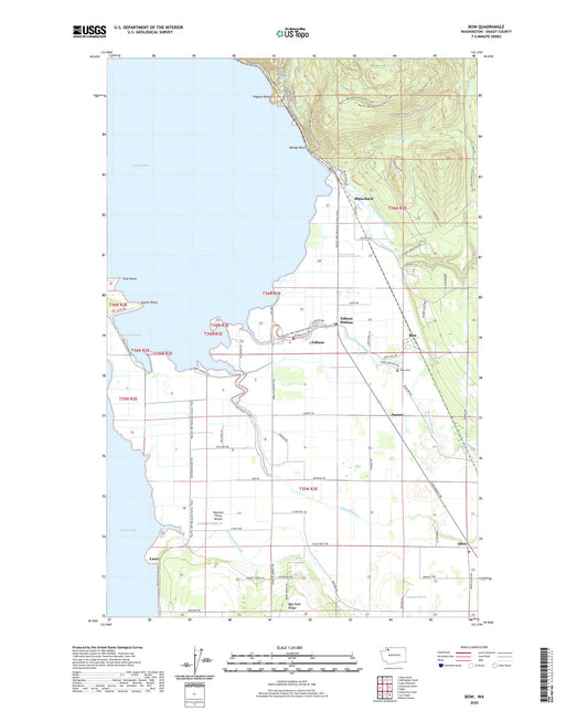 Bow Washington US Topo Map Image