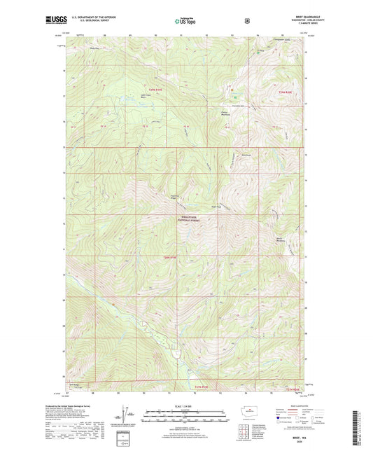 Brief Washington US Topo Map Image