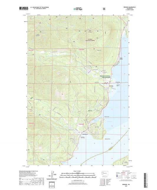 Brinnon Washington US Topo Map Image