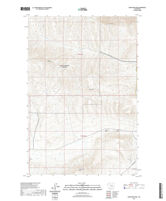 Cairn Hope Peak Washington US Topo Map Image