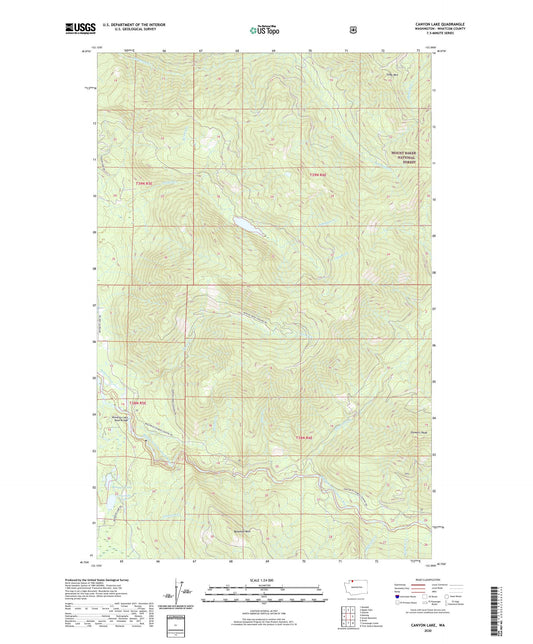 Canyon Lake Washington US Topo Map Image