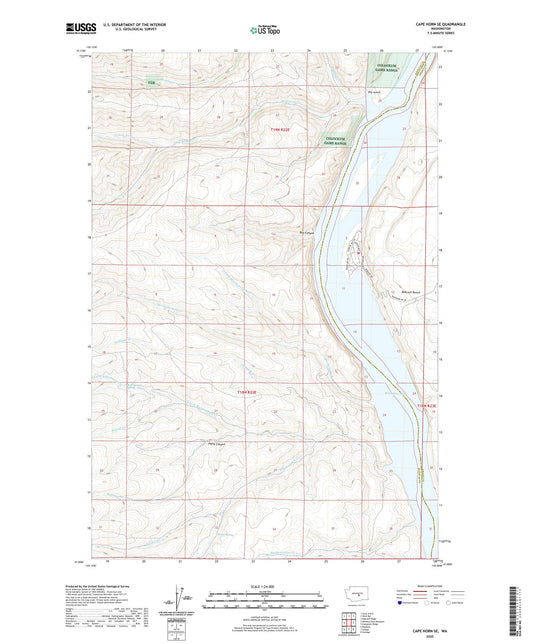 Cape Horn SE Washington US Topo Map Image