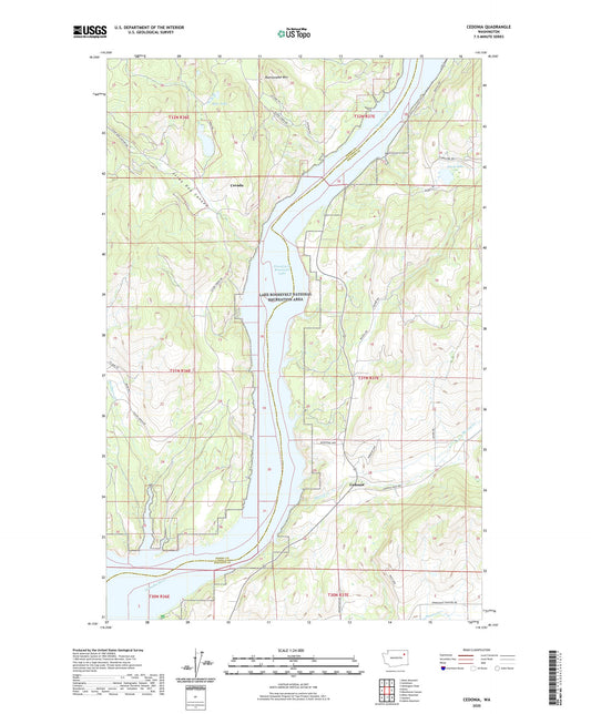 Cedonia Washington US Topo Map Image