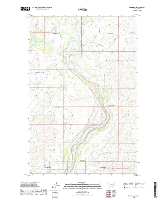 Chapman Lake Washington US Topo Map Image