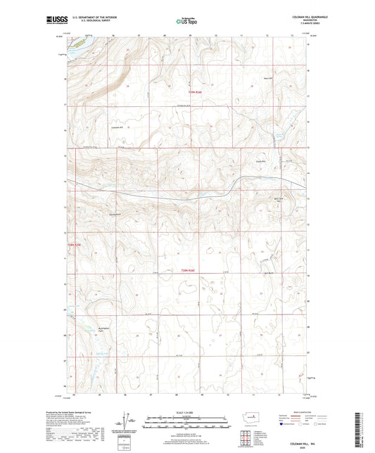 Coleman Hill Washington US Topo Map Image