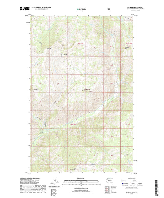 Coleman Peak Washington US Topo Map Image