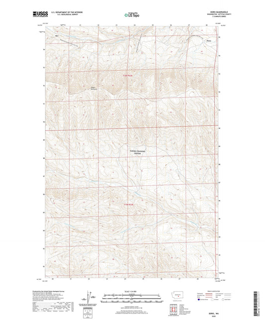 Doris Washington US Topo Map Image