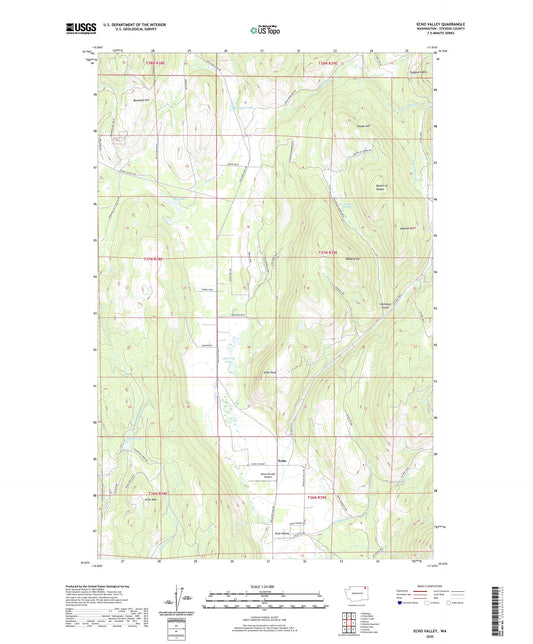 Echo Valley Washington US Topo Map Image