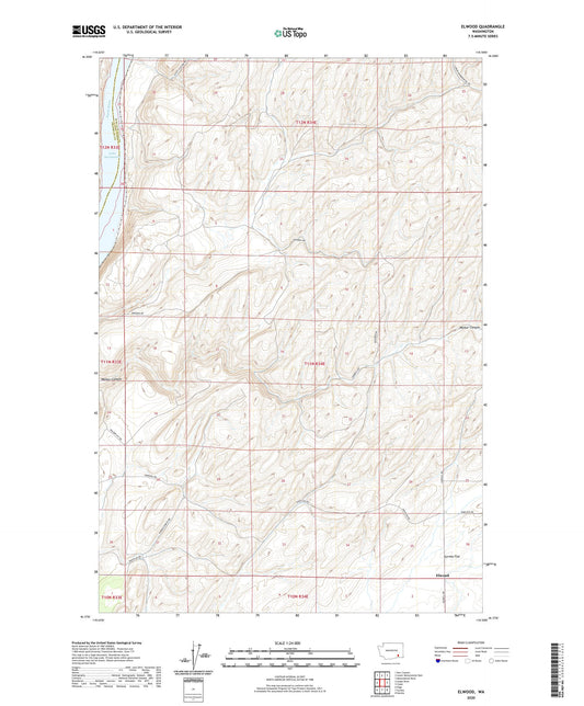 Elwood Washington US Topo Map Image